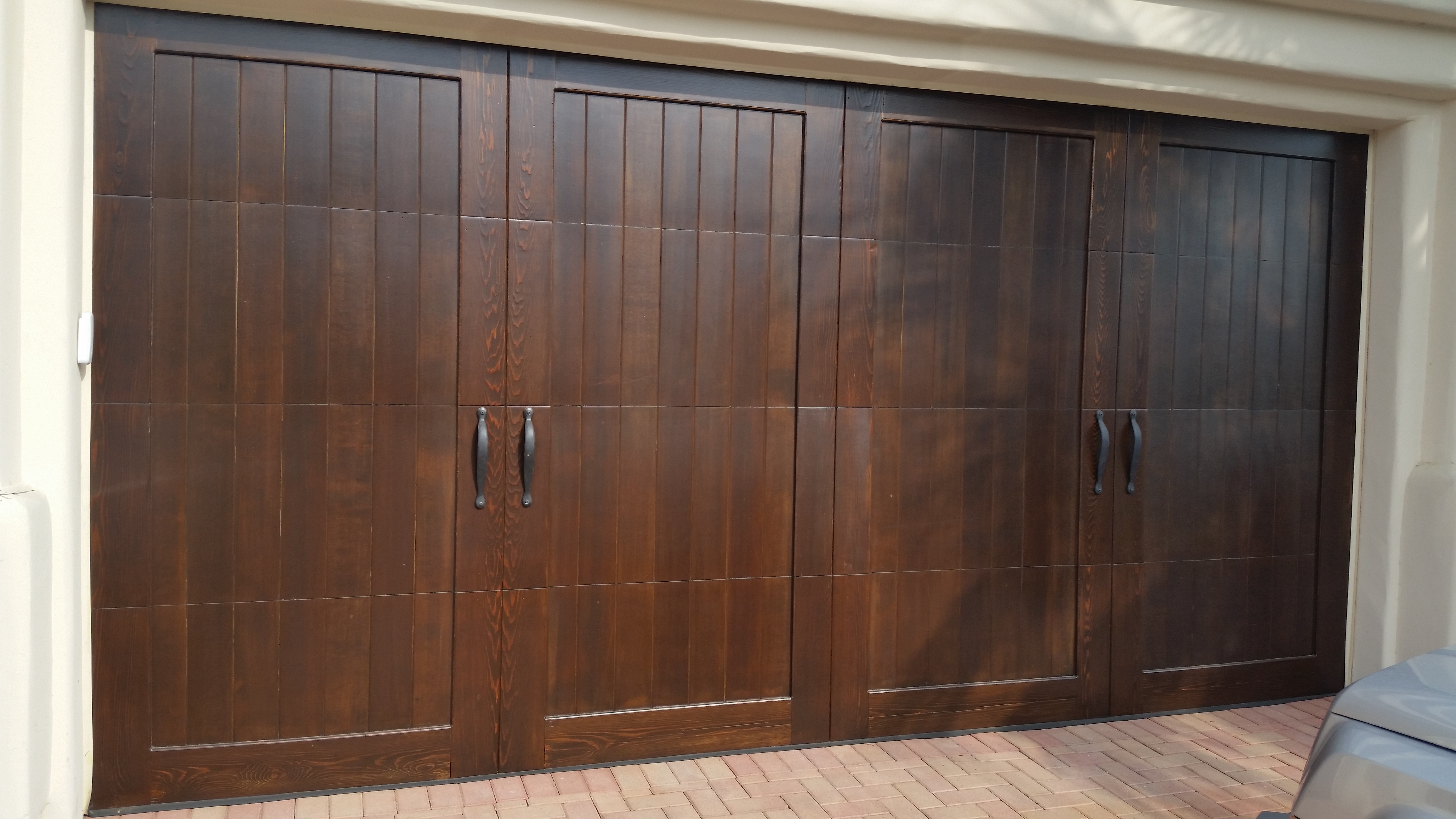 Square Trim Custom Wood Garage Doors Garage Doors And Gates